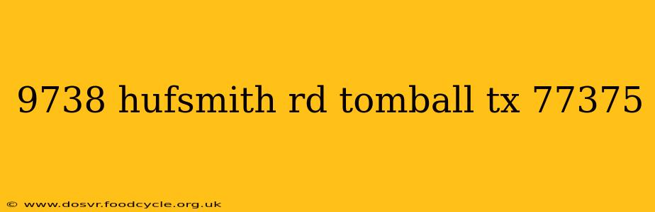 9738 hufsmith rd tomball tx 77375