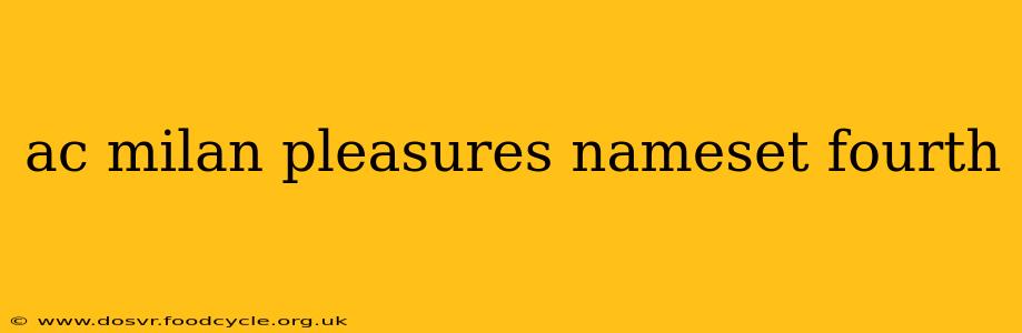 ac milan pleasures nameset fourth