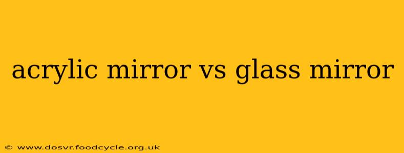 acrylic mirror vs glass mirror