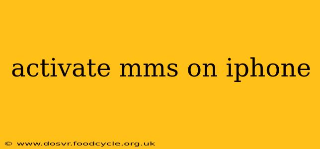activate mms on iphone