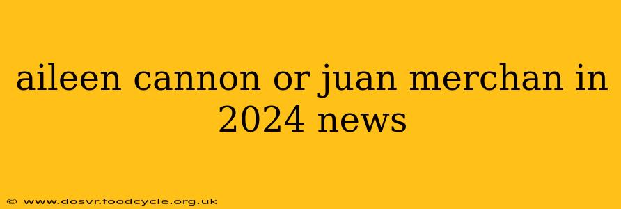 aileen cannon or juan merchan in 2024 news