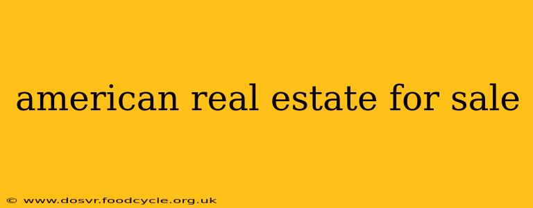 american real estate for sale