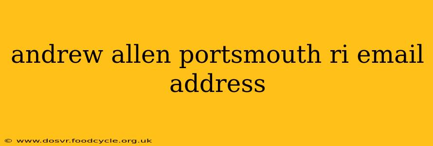 andrew allen portsmouth ri email address