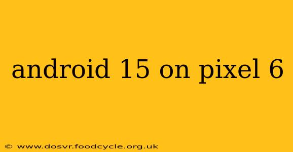 android 15 on pixel 6