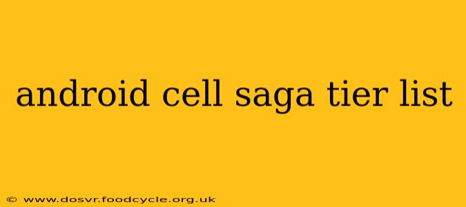 android cell saga tier list