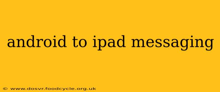 android to ipad messaging