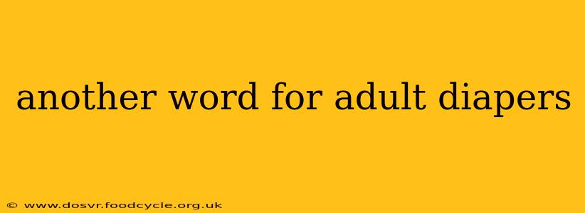 another word for adult diapers