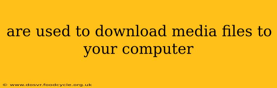 are used to download media files to your computer
