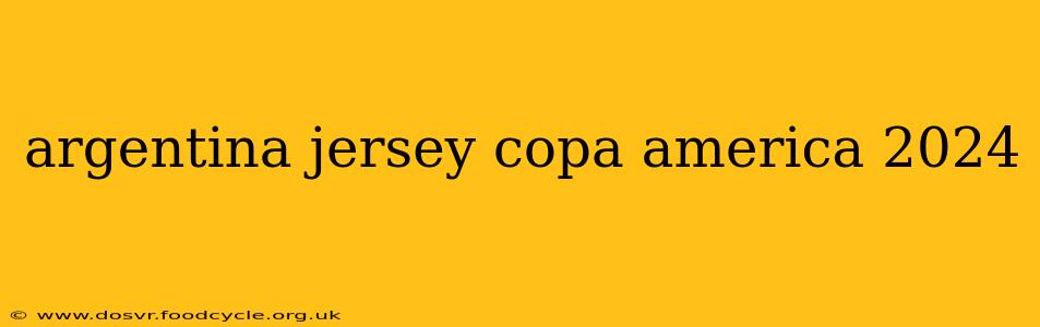 argentina jersey copa america 2024