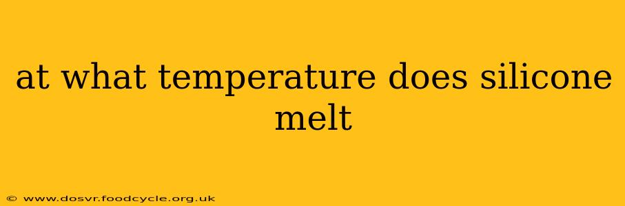 at what temperature does silicone melt