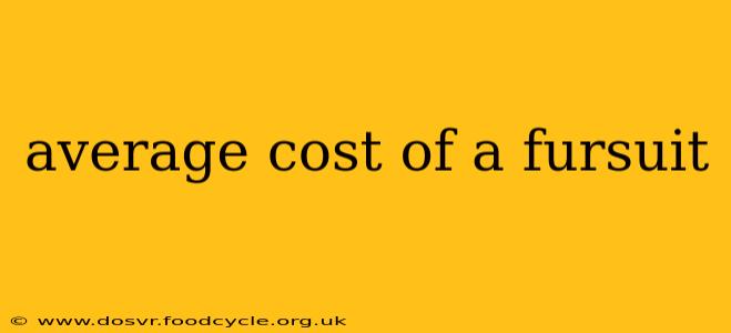 average cost of a fursuit