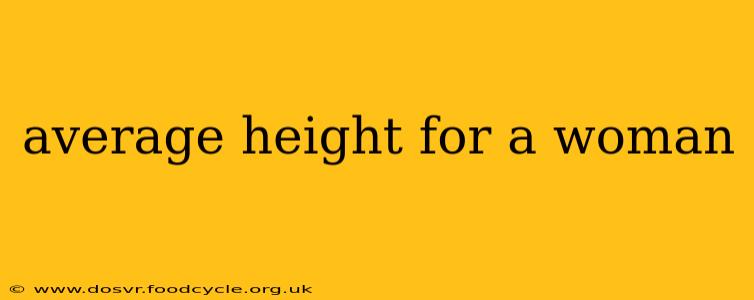 average height for a woman