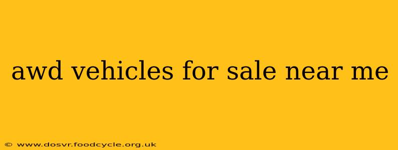 awd vehicles for sale near me