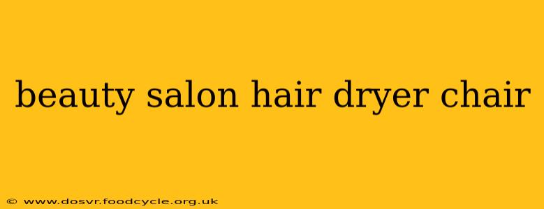 beauty salon hair dryer chair