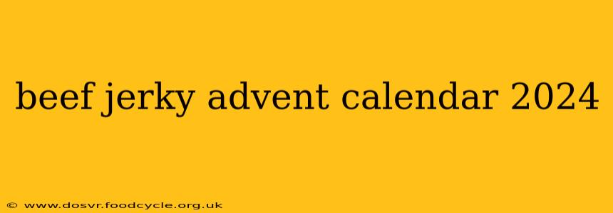 beef jerky advent calendar 2024