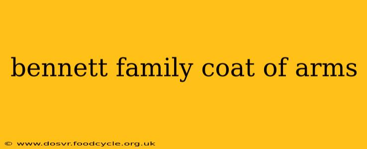bennett family coat of arms