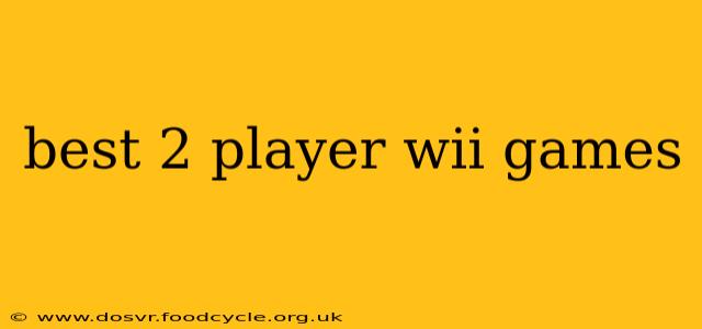 best 2 player wii games