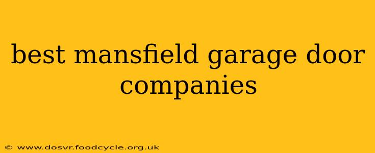 best mansfield garage door companies
