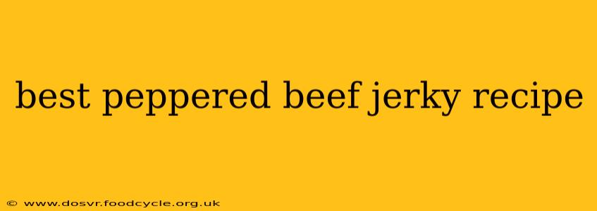 best peppered beef jerky recipe