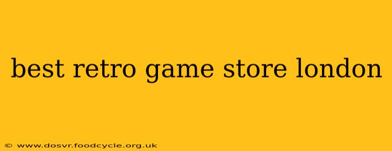best retro game store london