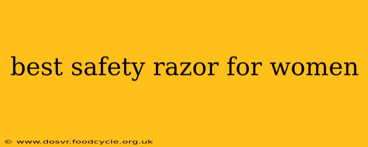 best safety razor for women