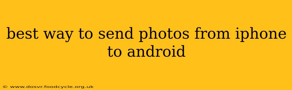 best way to send photos from iphone to android