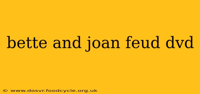 bette and joan feud dvd