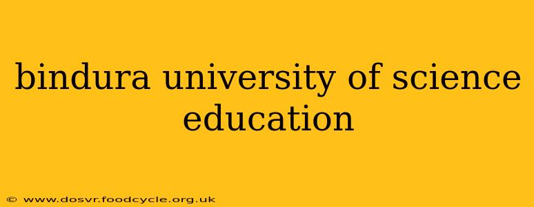 bindura university of science education