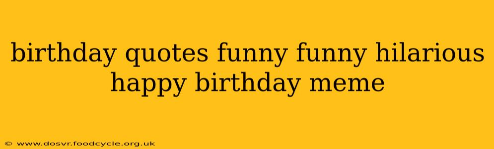 birthday quotes funny funny hilarious happy birthday meme