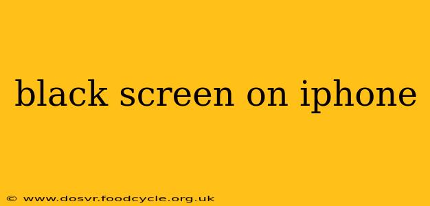 black screen on iphone