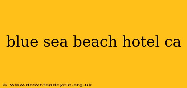 blue sea beach hotel ca