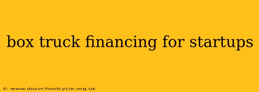 box truck financing for startups