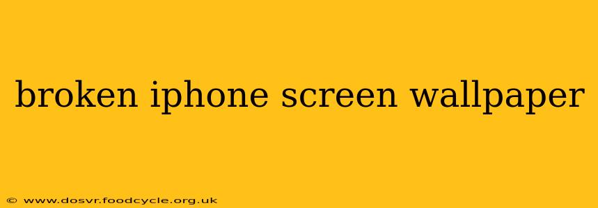 broken iphone screen wallpaper