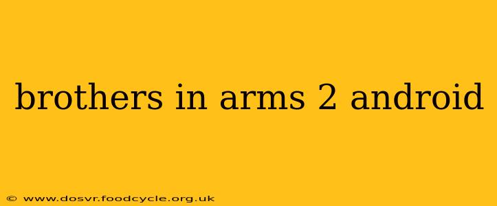 brothers in arms 2 android