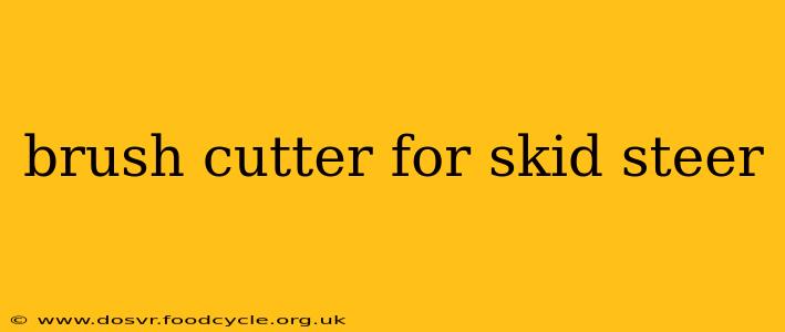brush cutter for skid steer