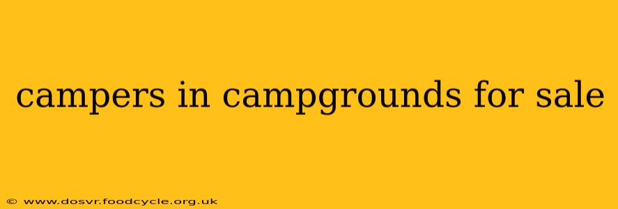 campers in campgrounds for sale