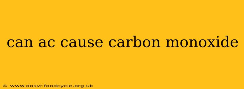 can ac cause carbon monoxide