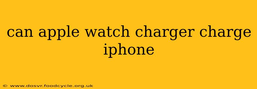 can apple watch charger charge iphone