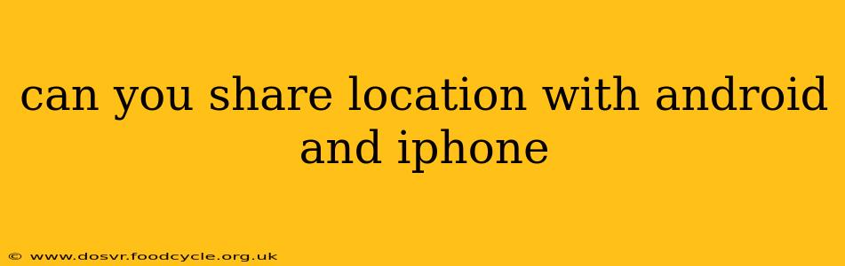 can you share location with android and iphone