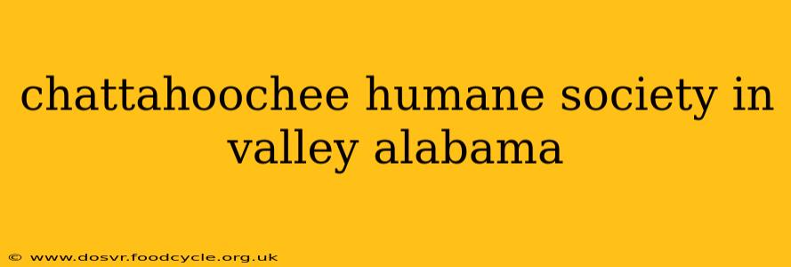 chattahoochee humane society in valley alabama
