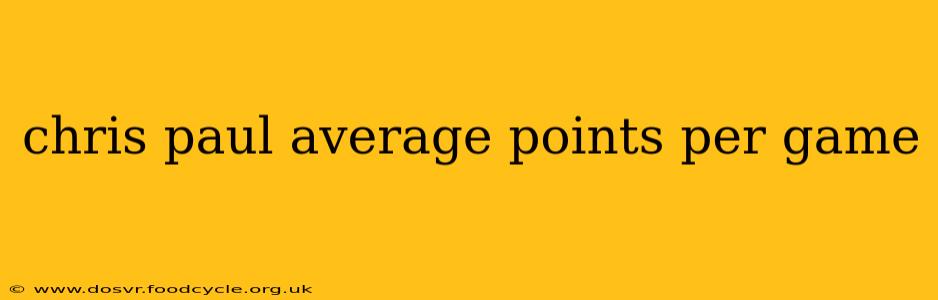 chris paul average points per game