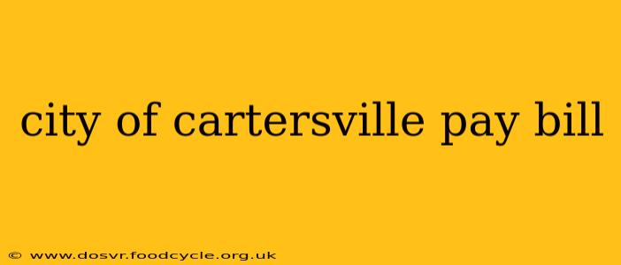 city of cartersville pay bill