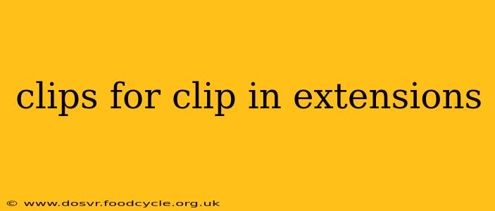 clips for clip in extensions