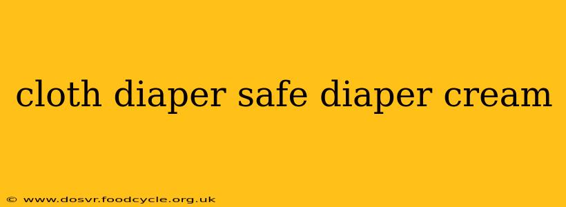 cloth diaper safe diaper cream