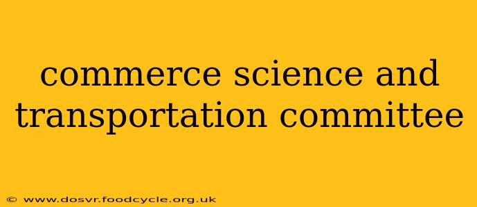 commerce science and transportation committee