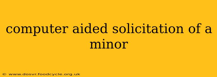 computer aided solicitation of a minor