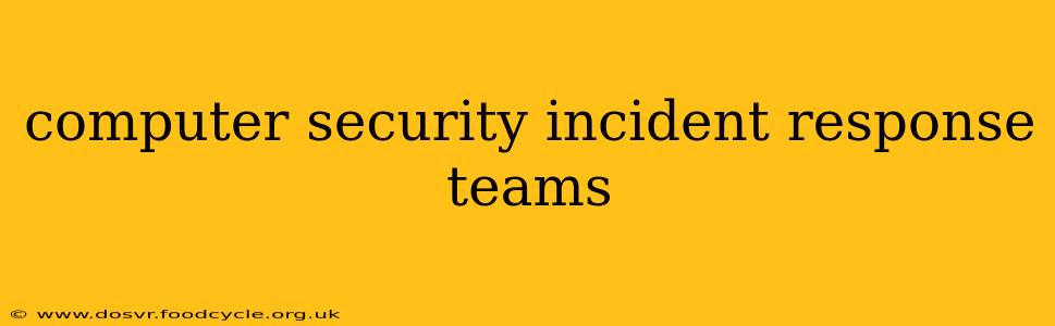 computer security incident response teams