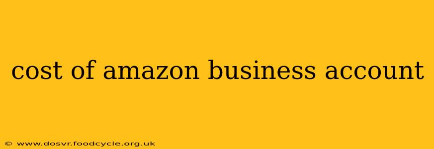 cost of amazon business account