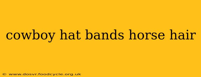 cowboy hat bands horse hair