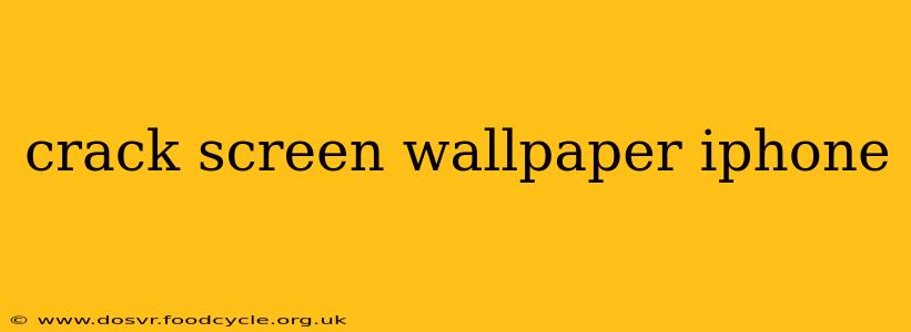 crack screen wallpaper iphone